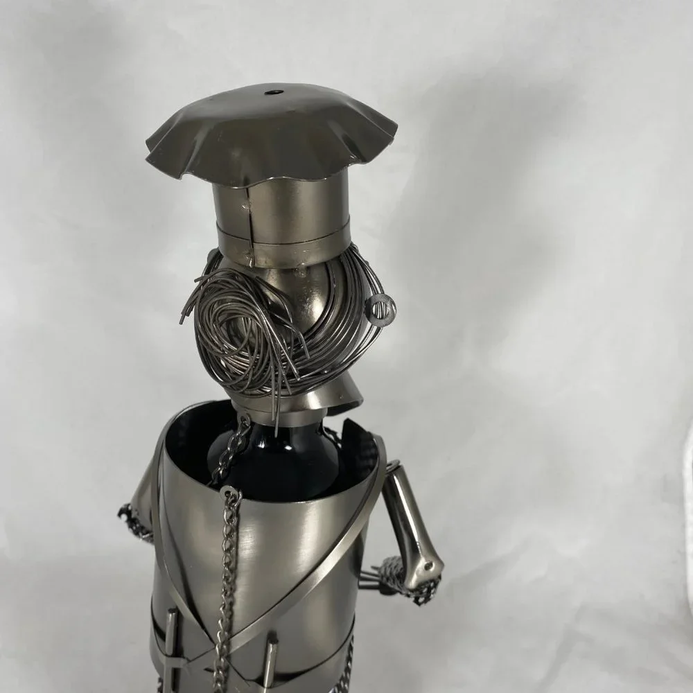 Cooking Chef Metal Wine Bottle Holder MG2627 - Picture 6 of 7
